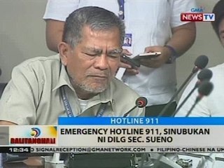 BT: Emergency hotline 911, sinubukan ni DILG Sec. Sueno