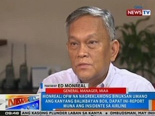 NTG: Panayam kay MIAA General Manager Ed Monreal