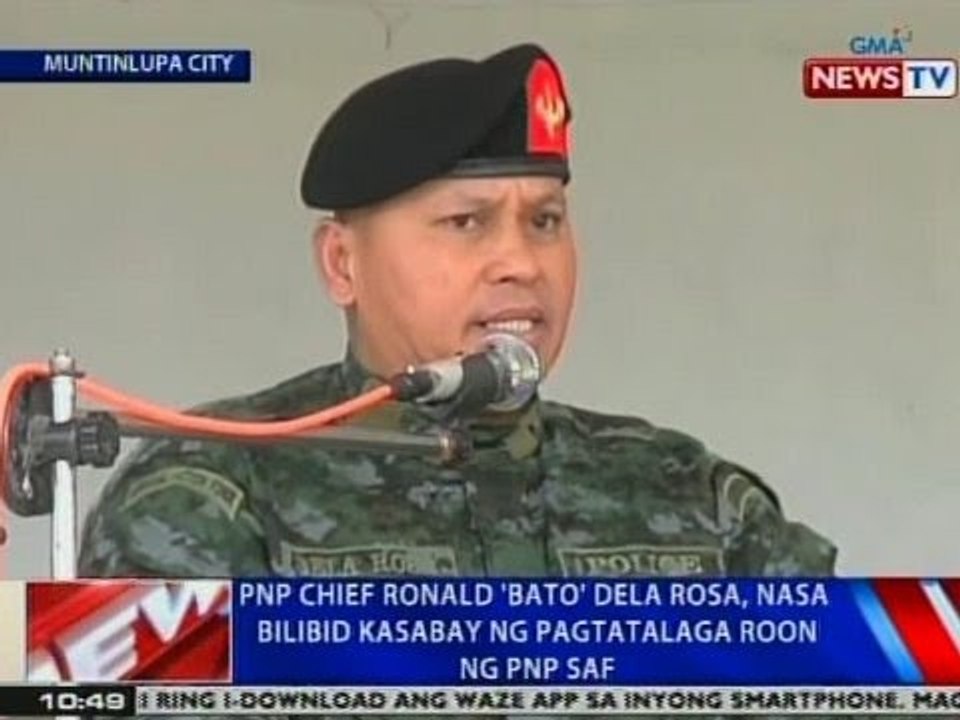 NTVL: PNP chief Ronald 'Bato' Dela Rosa, nasa Bilibid kasabay ng pagtatalaga roon ng PNP-SAF