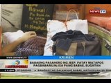 BT: Babaeng pasahero ng jeep, patay matapos pagbabarilin