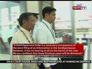 Download Video: Dating VP Jejomar Binay at dating Makati Mayor Junjun Binay, hinainan ng Hold Departure Order