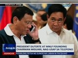 Saksi: President Duterte at MNLF founding Chairman Misuari, nag-usap sa telepono