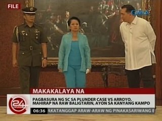 Pagbasura ng SC sa plunder case vs Arroyo, mahirap na raw baligtarin, ayon sa kanyang kampo