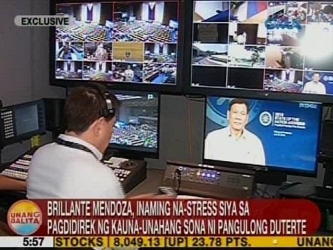 UB: Brillante Mendoza, inaming na-stress siya sa pagdidirek ng unang SONA ni Pres. Duterte