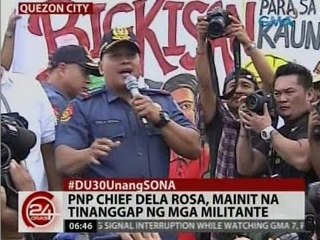 24 Oras: PNP Chief dela Rosa, malayang pinagmartsa ang mga militante sa Batasan Pambansa