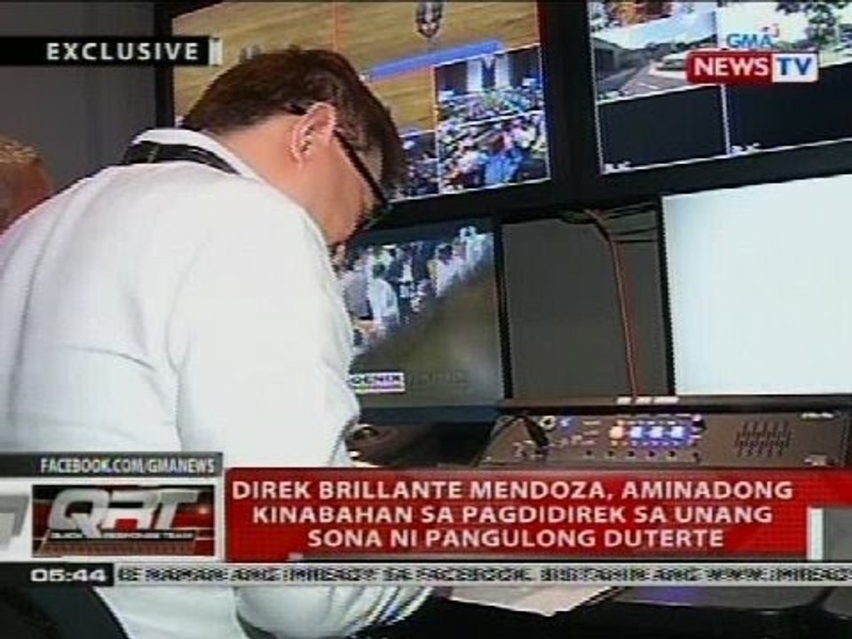 QRT: Direk Brillante Mendoza, aminadong kinabahan sa pagdidirek sa unang SONA ni Pangulong Duterte
