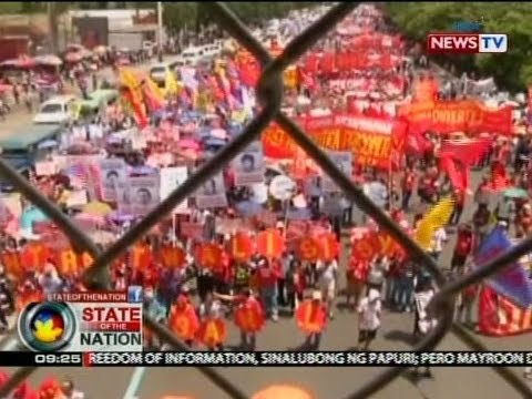 SONA: Mga militante, kilos-suporta ang isinalubong sa SONA ni Pangulong Duterte