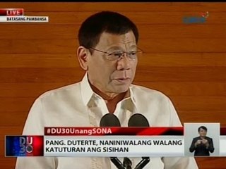 SONA 2016: DU30: Unang SONA