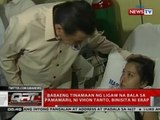 QRT: Babaeng tinamaan ng ligaw na bala sa pamamaril ni Vhon Tanto, binisita ni Erap