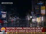 UB: Bagyong Carina, nagdala ng ulan at malakas na hangin sa Ilocos Norte