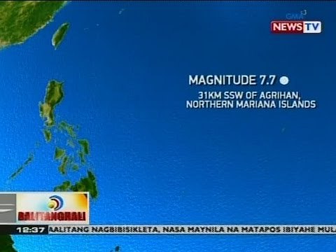 BT: Eastern Pacific Ocean, niyanig ng magnitude 7.7 na lindol