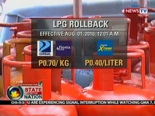 SONA: Gasul at Fiesta gas, magpapatupad ng bawas-presyo sa LPG sa August 1