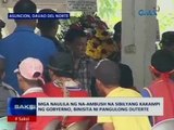 SAKSI: Mga naulila ng na-ambush na sibilyang kakampi ng gobyerno, binisita ni Pang. Duterte