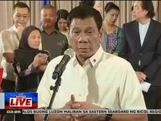 NTVL: Press briefing ni Pangulong Duterte