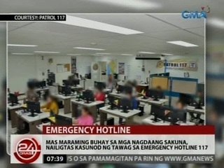 Mas maraming buhay sa mga nagdaang sakuna, nailigtas kasunod ng tawag sa emergency hotline 117