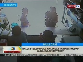 BT: Halos P100,000 pera, natangay ng nangholdap sa isang laundry shop