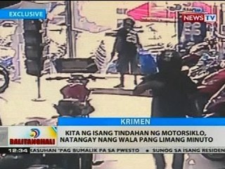 Kita ng isang tindahan ng motorsiklo, natangay nang wala pang limang minuto