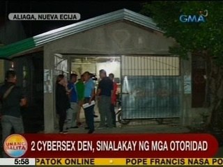UB: 2 cybersex den, sinalakay ng mga otoridad sa Aliaga, Nueva Ecija