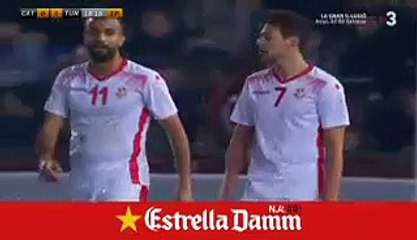0-1 Youssef Msakni Goal International  Friendly - 28.12.2016 Catalonia 0-1 Tunisia