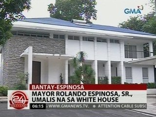 24 Oras: Mayor Rolando Espinosa Sr., umalis na sa white house