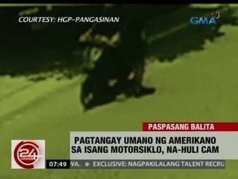 24 Oras: Pagtangay umano ng Amerikano sa isang motorsiklo, na-Huli Cam