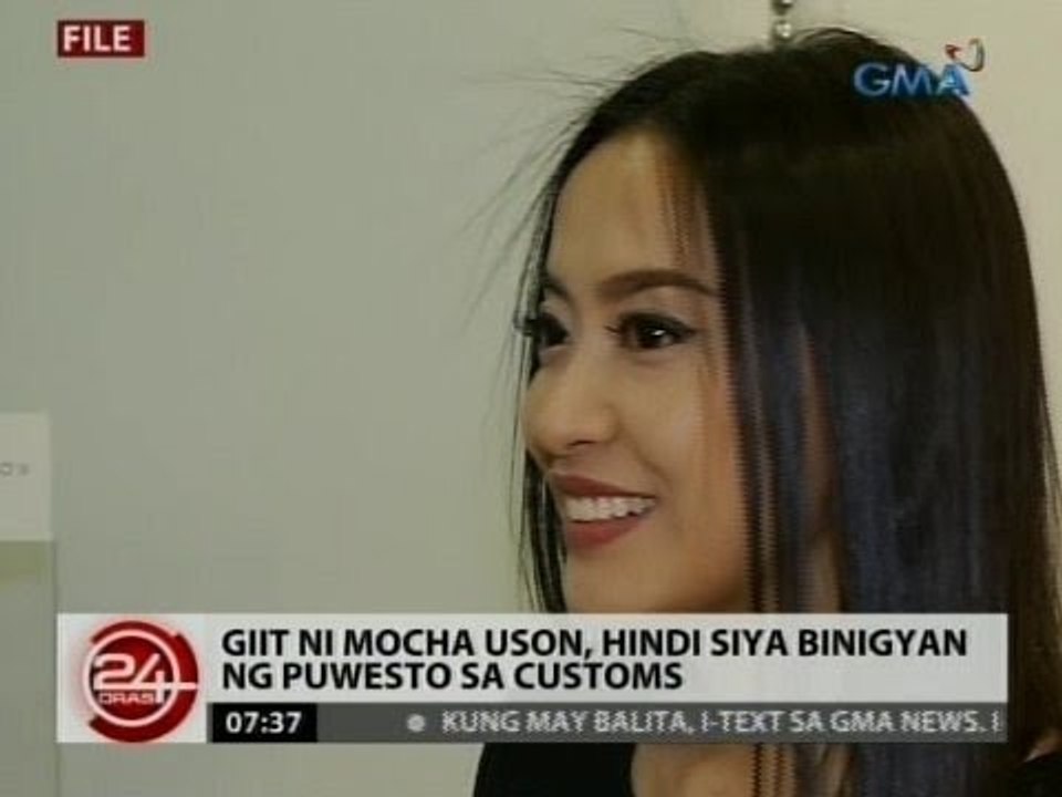 24 Oras: Giit ni Mocha Uson, hindi siya binigyan ng puwesto sa Customs