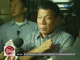 24 Oras: Utos ni Duterte laban sa nanlalabang drug lord at drug protector, may legal daw na basehan