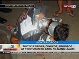 Tricycle driver, dinukot, binugbog at tinutukan ng baril ng ilang lalaki