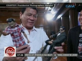 24 Oras: Pang. Duterte, natuwa sa Duterte dolls na gawa ni Dennis Mendoza