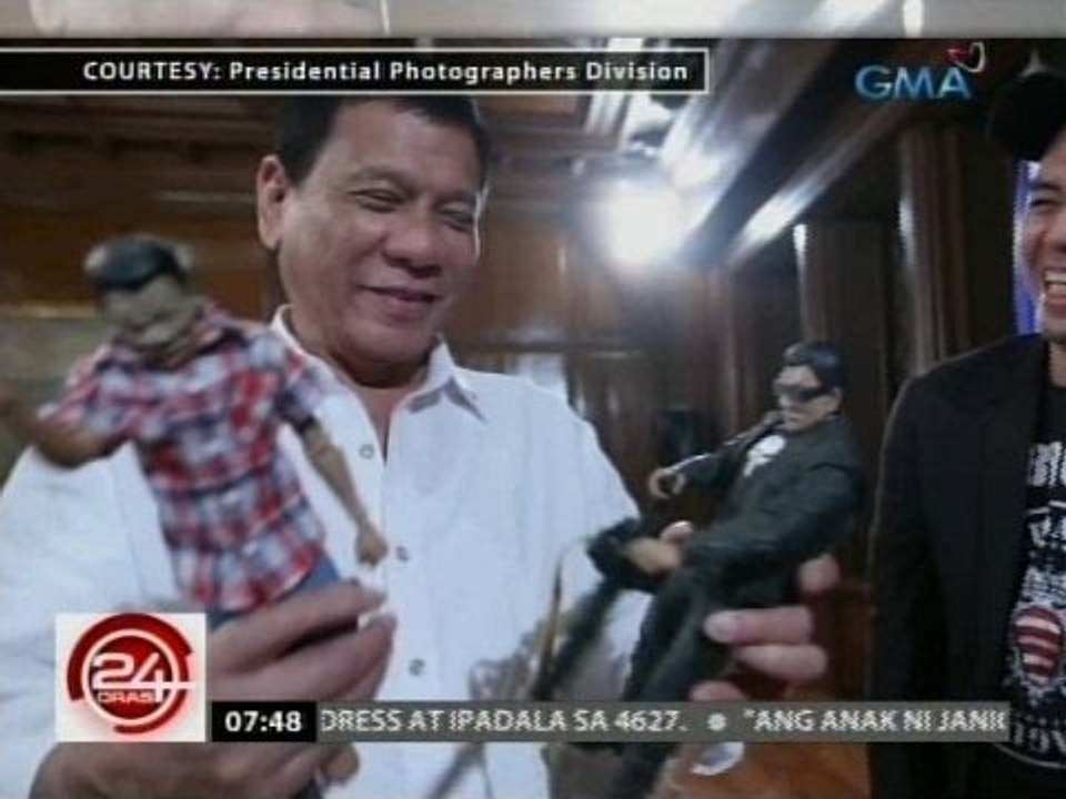 24 Oras: Pang. Duterte, natuwa sa Duterte dolls na gawa ni Dennis Mendoza