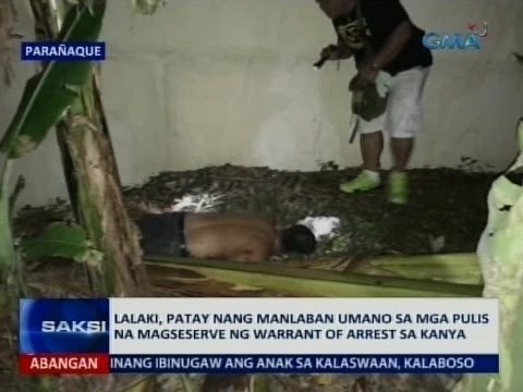 Saksi: Lalaki, patay nang manlaban umano sa mga pulis na magseserve ng warrant of arrest sa kanya