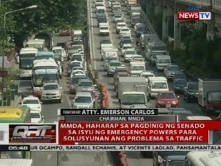 MMDA, haharap sa pagdinig ng Senado sa isyu ng emergency powers