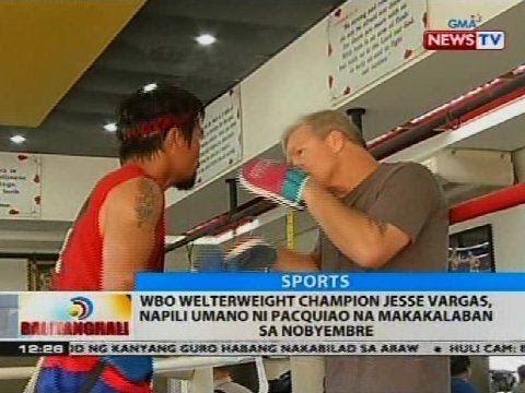 BT: WBO welterweight champion Jesse Vargas, napili umano ni Pacquiao na makakalaban sa Nobyembre