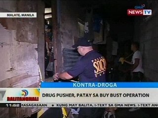 BT: Drug pusher, patay sa buy bust operation