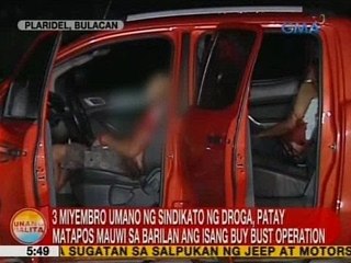 UB: 3 miyembro umano ng sindikato ng droga, patay matapos mauwi sa barilan ang buy bust operation