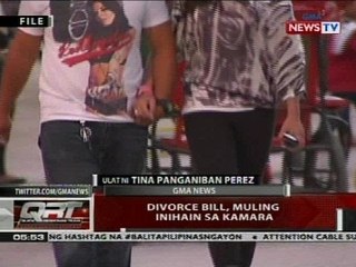 QRT: Divorce bill, muling inihain sa Kamara