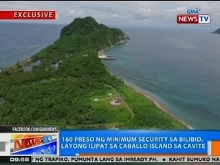 NTG: 160 preso ng minimum security sa Bilibid, layong ilipat sa Caballo Island
