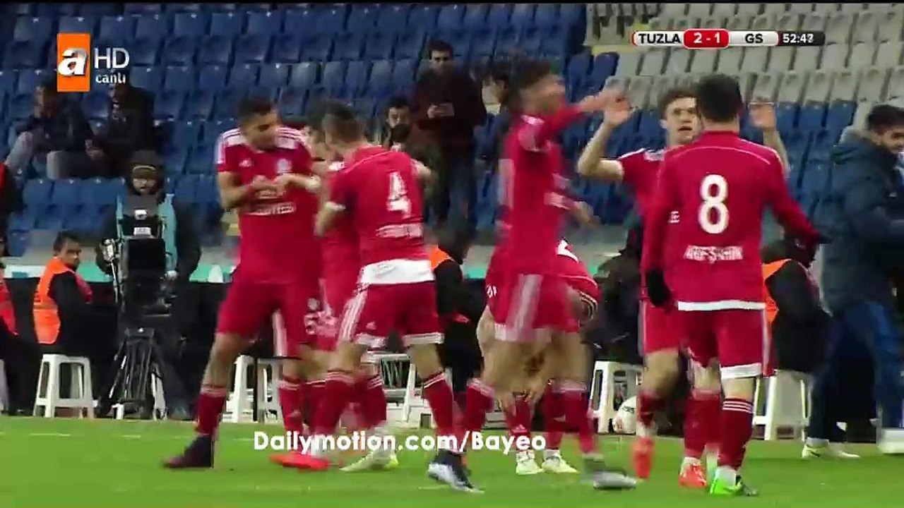 Tuncay Findikci Goal HD - Tuzlaspor 2-1 Galatasaray - 28.12.2016 Turkish Cup - Second stage