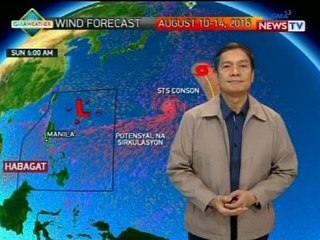 BT: Weather update as of 11:54 a.m. (August 8, 2016)