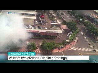 At least two civilians killed in attacks in Jakarta