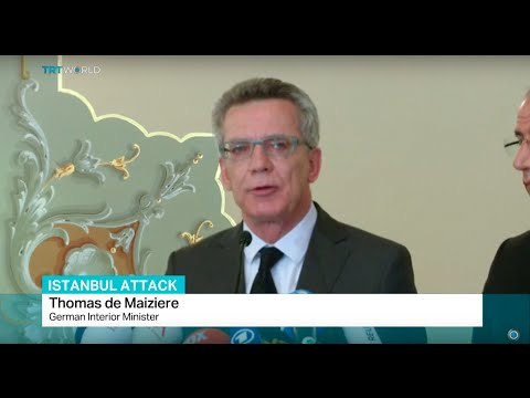 Turkish, German interior ministers hold joint press meeting after meeting over Istanbul bombing