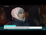 UN aid convoy arrives in besieged Syrian towns