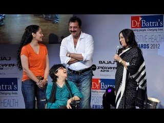 Sanjay Dutt And Manyata At Positive Health Awards Event