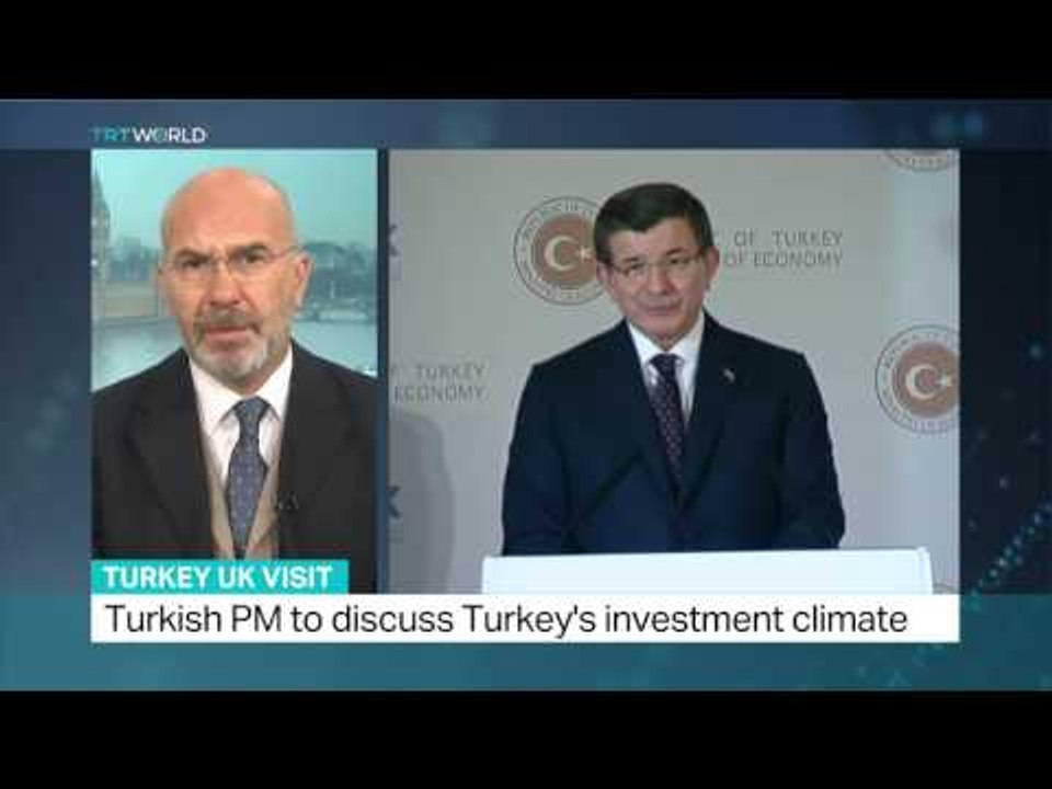 Turkish PM Ahmet Davutoglu in UK
