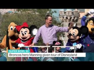 Broncos hero Manning given tour of Disneyland