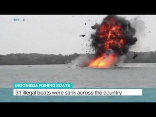 31 illegal fishing boats sank across Indonesia