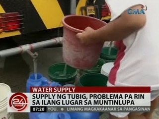 24 Oras: Supply ng tubig, problema pa rin sa ilang lugar sa Muntinlupa