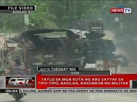 Tatlo sa mga kuta ng Abu Sayyaf sa Tipo-tipo, Basilan, nakubkob ng militar