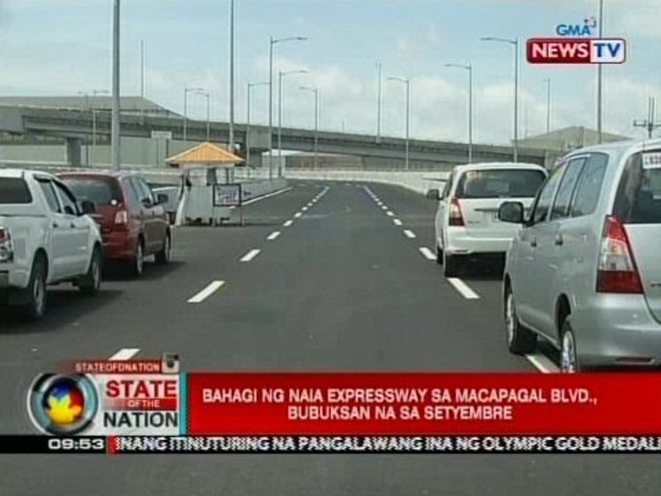 SONA: Bahagi ng NAIA Expressway sa Macapagal Blvd., bubuksan na sa Setyembre
