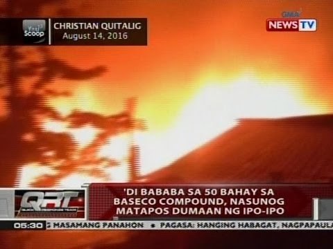 QRT: 'Di bababa sa 50 bahay sa Baseco Compound, nasunog matapos dumaan ng ipo-ipo